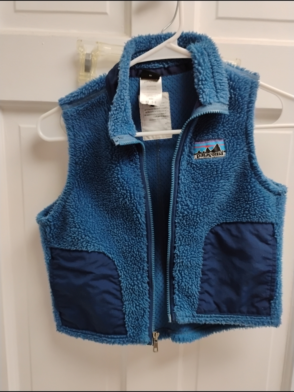 Patagonia Blue Sherpa Fleece Vest